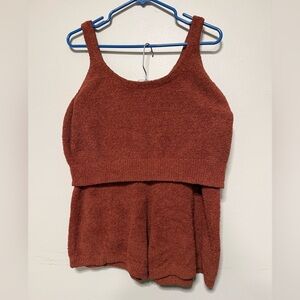 Target Women's Rust Brown Sleeveless Top & Bottoms